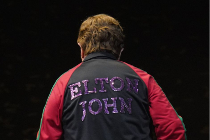 Elton John, durante su último concierto en Estocolmo (Suecia)