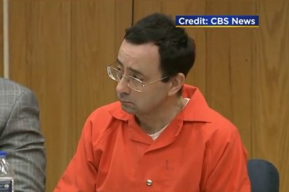 Larry Nassar durante uno de sus juicios.