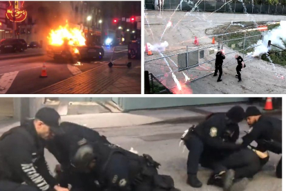Distintos actos violentos de Antifa para detener Cop City en Atlanta.