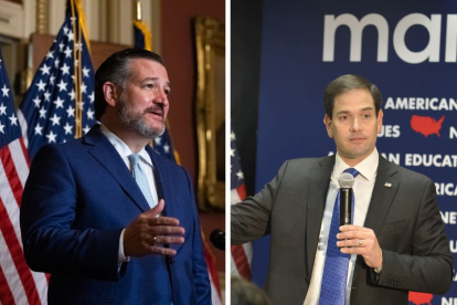 Los senadores Marco Rubio y Ted Cruz.