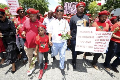 Julius Malema en un acto