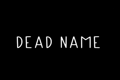 Captura de pantalla del tráiler del documental 'Dead Name'.