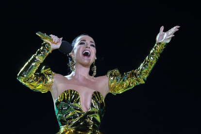 Katy Perry durante una actuación en mayo de 2023 celebrada en el Coronation Concert