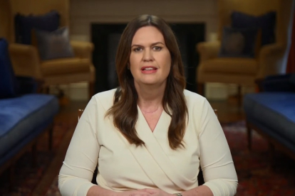 Sarah Huckabee Sanders, gobernadora de Arkansas.