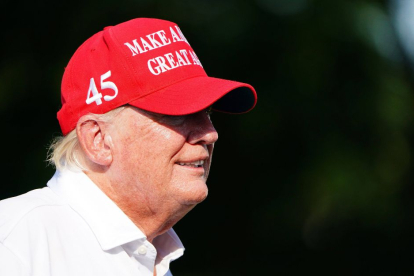 Donald Trump durante un partido de golf en