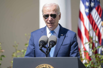 Joe Biden, presidente de los Estados Unidos. El 25 de abril de 2023, anunnció su candidatura a su reelección para las elecciones presidenciales de 2024.