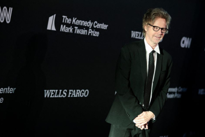 US comedian Dana Carvey arrives for the 24th Annual Mark Twain Prize For American Humor at the John F. Kennedy Center for the Performing Arts in Washington, DC, on March 19, 2023. This year's award is honoring US actor and comedian Adam Sandler.
