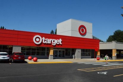 Photograph of a Target store as seen from the outside.