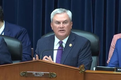 James Comer (R-KY) defiende impeachment contra el presidente y la Admistración Biden en septiembre de 2023.