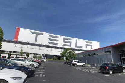 Fábrica de Tesla en Freemont (California).