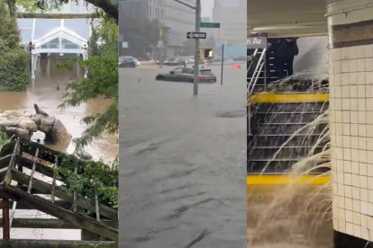 Imágenes de las inundaciones en Nueva York