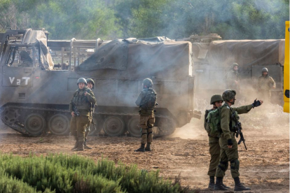 Soldados israelíes en Gaza