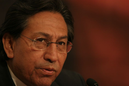 Primer plano del expresidente peruano Alejandro Toledo.