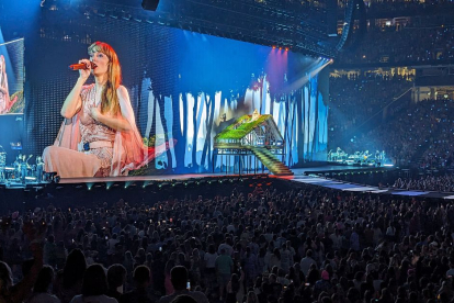 Taylor Swift durante su concierto en Minneapolis que tuvo lugar el 25 de junio de 2023 dentro de su gira 'Eras Tour'.