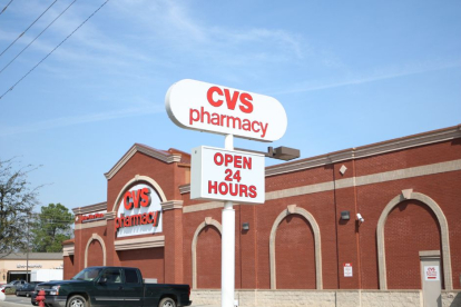 Farmacia de CVS Health en Hattiesburg. Los empleados de esta cadena y Walgreens protagonizan el 'Pharmageddon', una serie de parones en protesta por las malas condiciones laborales.