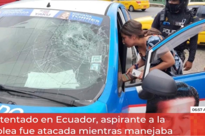 Disparan a la candidata a la Asamblea Nacional de Ecuador Estefany Puente.