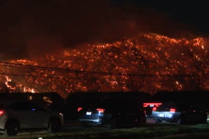 Incendio forestan en Houston (Texas)