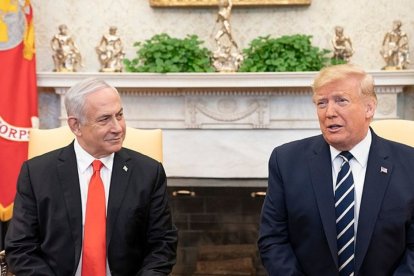 Imagen de archivo del presidente Trump y el primer ministro Netanyahu.