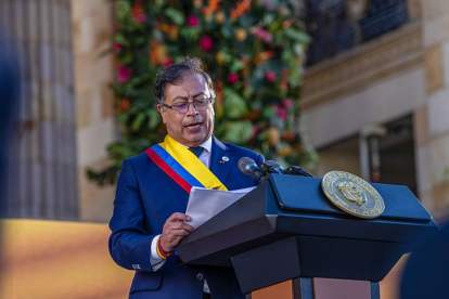 Gustavo Petro's Colombian presidential inauguration in 2022.