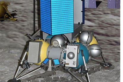 Maqueta del aterrizador ruso Luna 25
