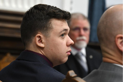 Kyle Rittenhouse durante su juicio en 2021.