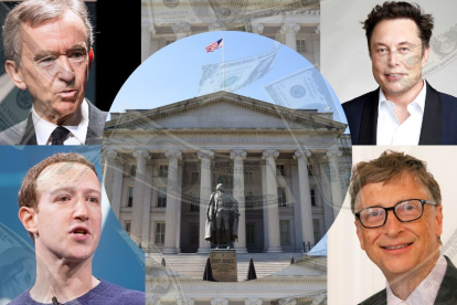 Departamento del Tesoro, Elon Musk, Bill Gates, Marc Zuckerberg.