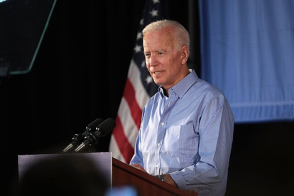 Biden, durante un acto electoral de 2020.