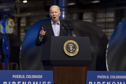 El presidente Joe Biden durante un discurso en Colorado.