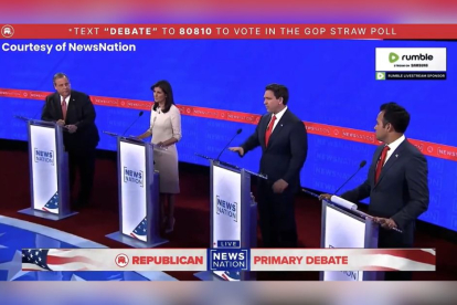 DeSantis y Ramaswamy exponen a Christie y Haley en el cuarto debate republicano