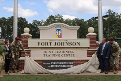El Ejército renombra Fort Polk (Luisiana) por Fort Johnson.