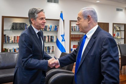 Antony Blinken y Benjamín Netanyahu (Cordon Press).