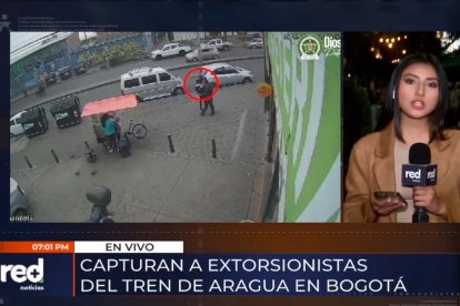 Captura de pantalla de un programa del colombiano Red+ Noticias.