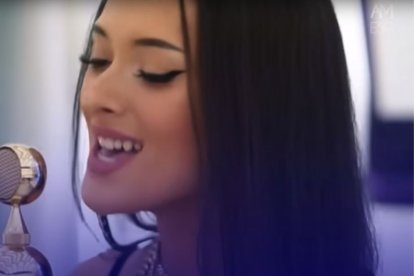 Captura de pantalla de un vídeo realizado por Esc AM de Eden Golan, la representante de Israel en el Festival de la Canción de Eurovisión 2024.