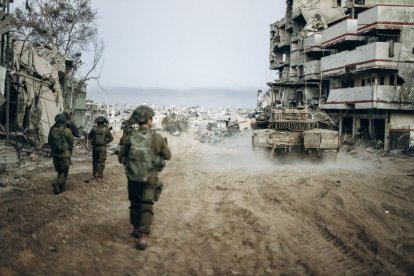 Soldados de las Fuerzas de Defensa de Israel, en la Franja de Gaza.