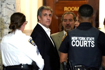 Michael Cohen, durante el juicio por Fraude contra Trump en NY el pasado octubre.