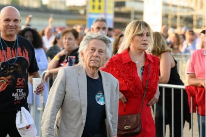 Roman Polanski y Emmanuelle Seigner en el Hipódromo de París Longchamp, en una imagen de archivo.