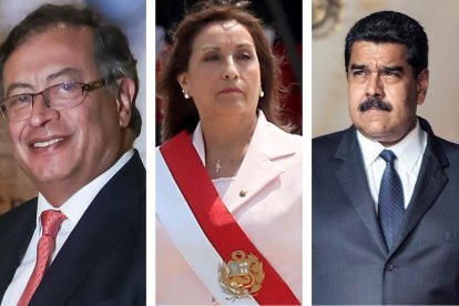 Presidentes de Colombia, Perú y Venezuela
