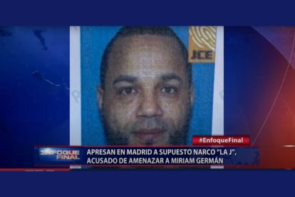 Captura de pantalla de un noticiero de CDN en el que anuncian la detención de 'La J', el "fugitivo más buscado de República Dominicana"