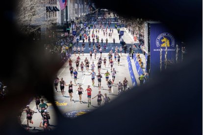 Imagen de los corredores durante la prueba.