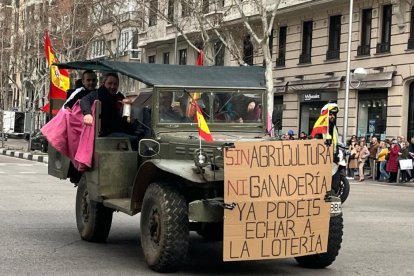 Los agricultores protestan en Madrid | Cortesía de Patricia Baños