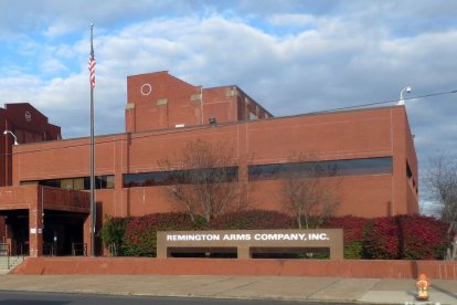 Sede de la fábrica de Remington ubicada en Illion, Nueva York. La fábrica se trasladará a Georgia en marzo de 2024.