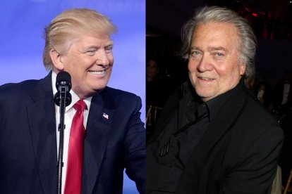 Donald Trump y Steve Bannon