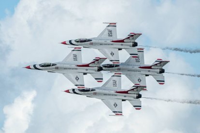 Aviones F-16 del Ejército de los Estados Unidos.