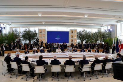 La Cumbre del G7 en Savelletri, cerca de Bari, Italia