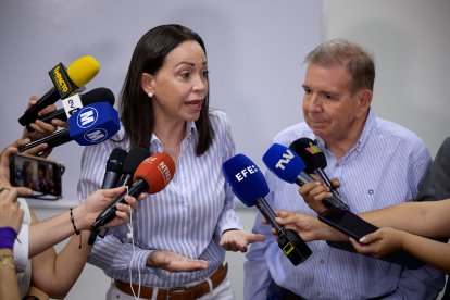 María Corina Machado, líder de la oposición venezolana; y Edmundo González, el candidato de la coalición.