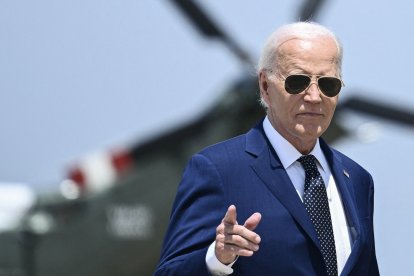 El presidente Joe Biden va de salida de la Casa Blanca