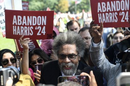 El candidato socialista Cornel West