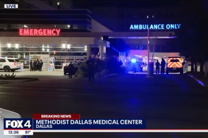 Captura de pantalla de una imagen del hospital donde se atendió a un policía herido en Dallas.