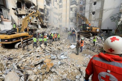 Imagen de Beirut tras un ataque de la aviación israelí contra líderes de Hezbolá el pasado día 21 de septiembre.