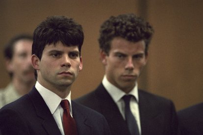 Lyle and Erik Menendez en el juicio